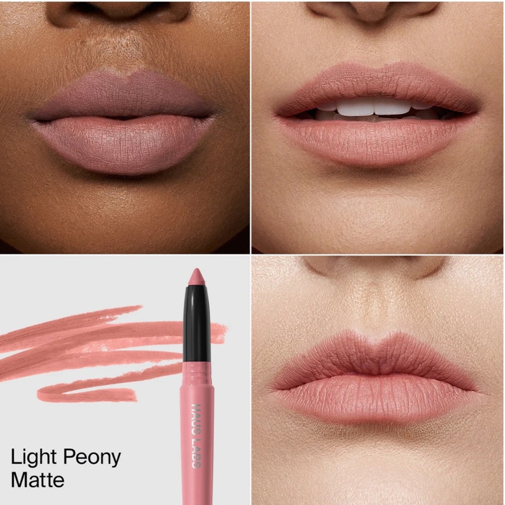HAUS LABS Le Monster Lip Crayon- Light Peony Matte - Picture 3 of 7